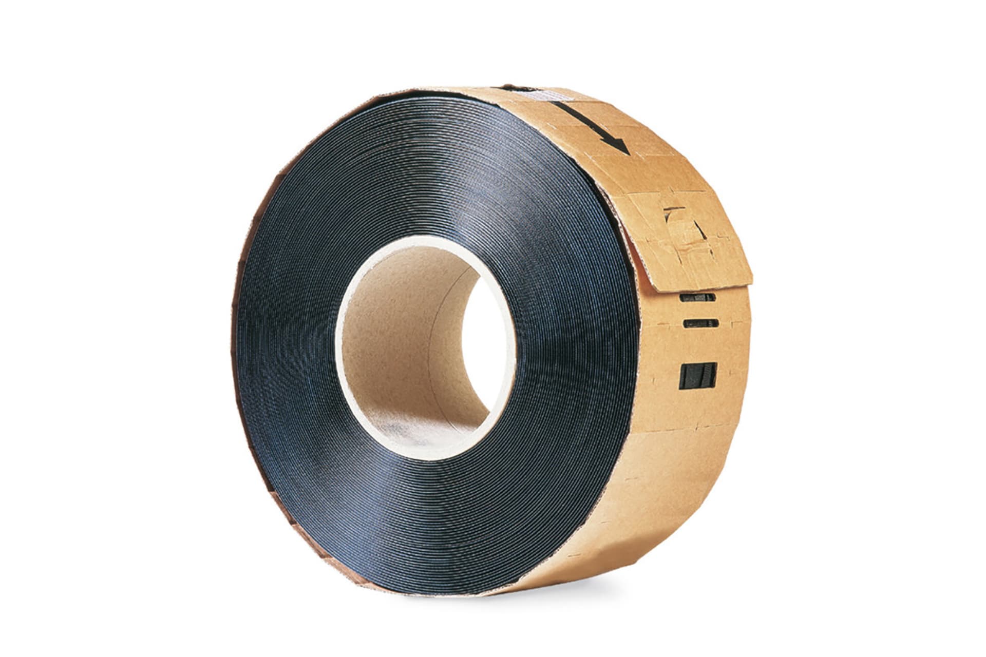 PP-Maschinenumreifungsband, schwarz | 12 mm x 2200 lfm., Stärke: 0,73 mm |
