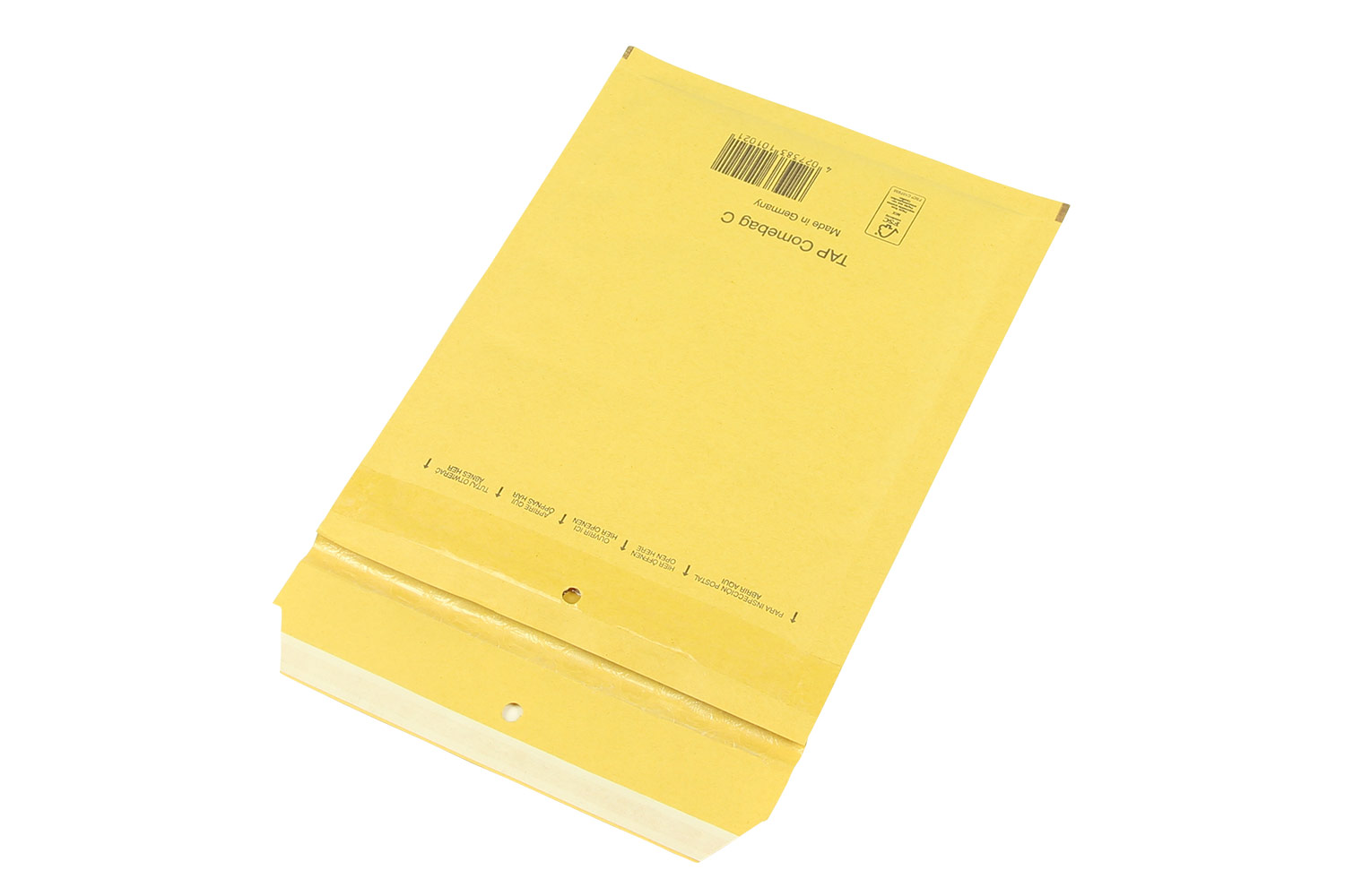 Luftpolster-Versandtasche, braun, SK-Verschluss, DIN B6 | 150 x 215 mm (Offene Seite x L) | VE = 100 Stk.
