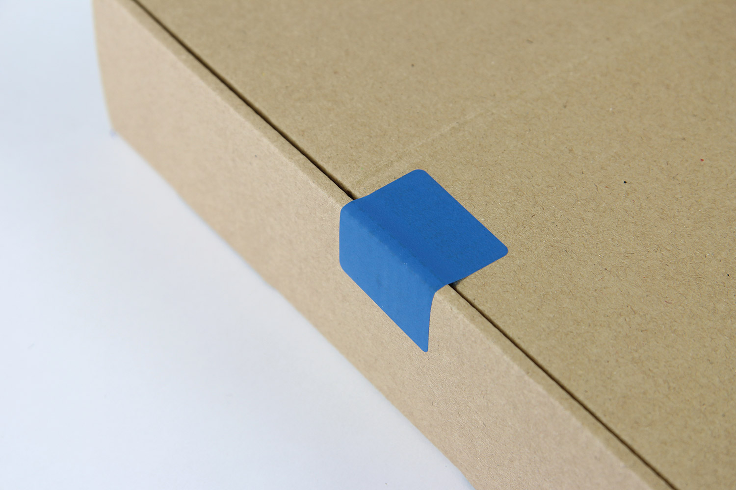 Sicherheits-Etikett, blau | 32 x 38 mm (L x B) |