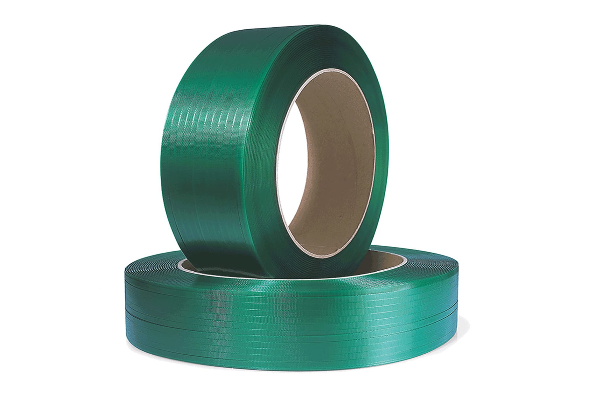 Polyester-/PET-Umreifungsband, grün, 663 kp | 19 mm x 1200 lfm., Stärke: 0,8 mm |