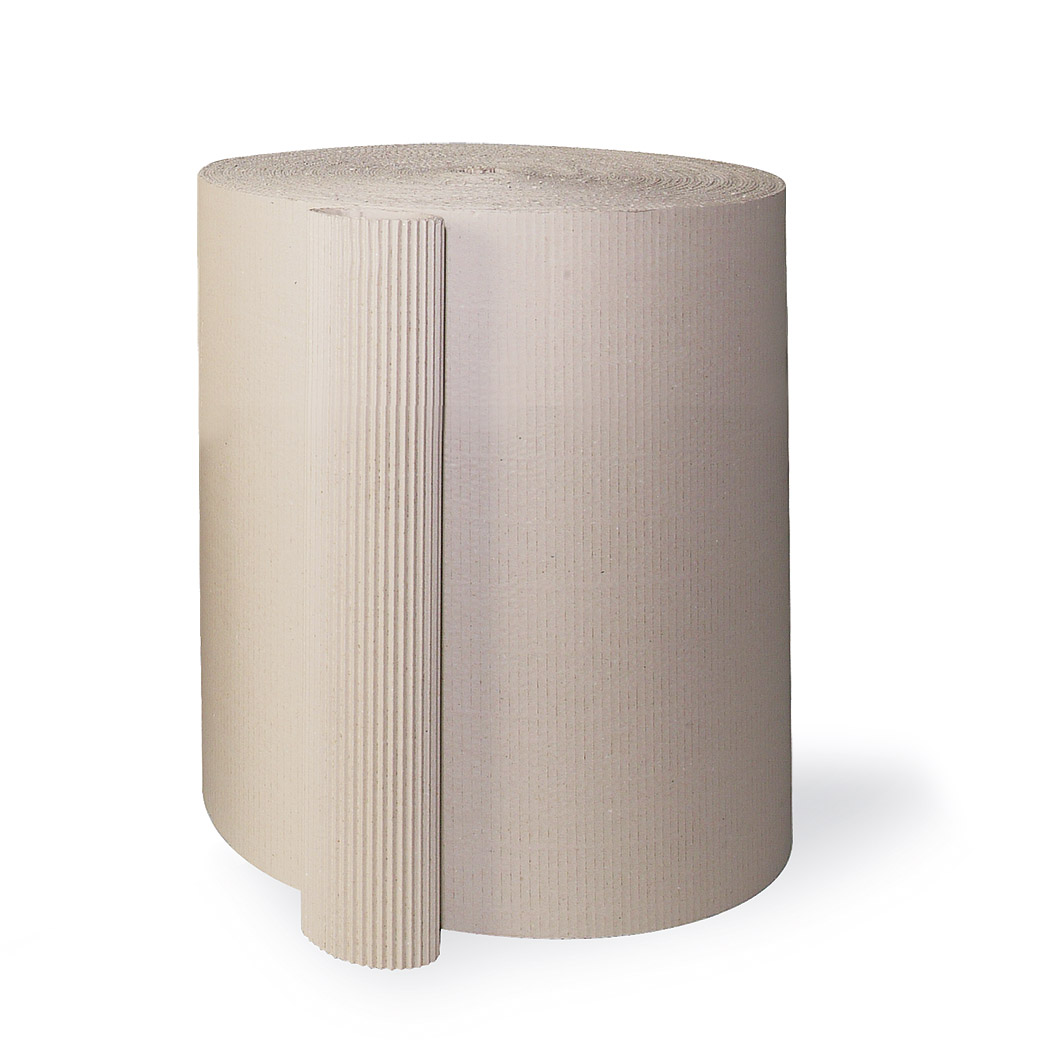 Rollenwellpappe offene Welle, 185 g/m², 700 mm breit | 700 mm x 70 lfm. |