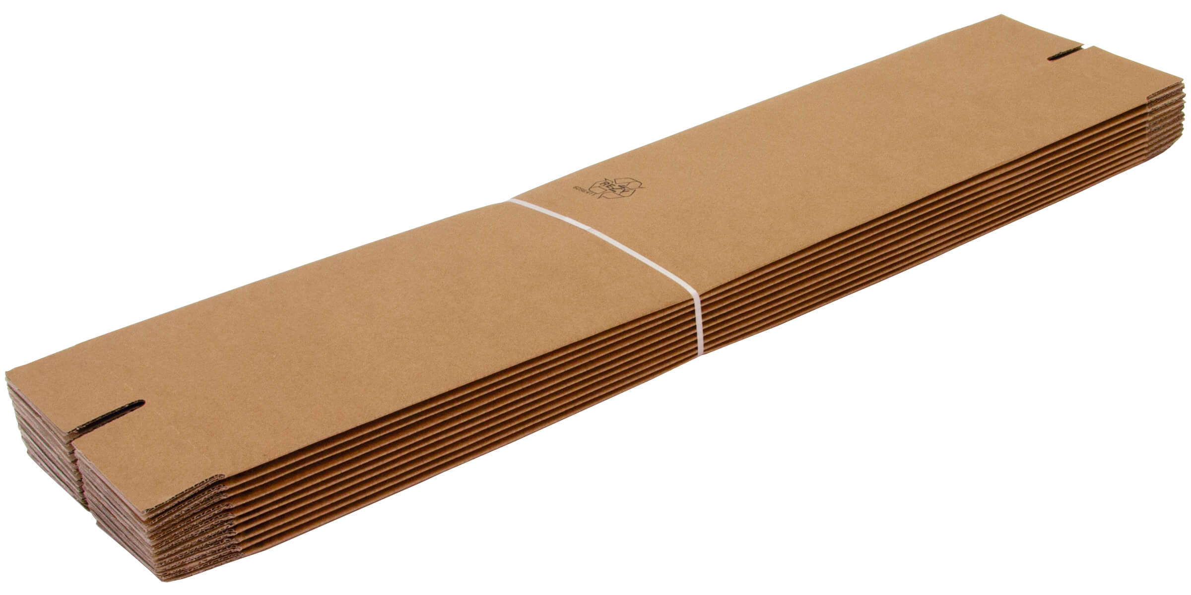 Wellpapp-Faltkarton 1-wellig, braun, Qual. 1.20, DIN B1 | 100 x 100 x 800 mm (L x B x H) Innenmaß | VE = 20 Stk.
